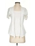 Assorted Brands 100% Cotton White Cardigan Size S - photo 1
