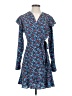 Robert Rodriguez Print Blue Casual Dress Size 0 - photo 1