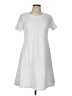 Assorted Brands Solid White Casual Dress Size L - photo 1