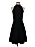 Aqua Solid Black Cocktail Dress Size S - photo 1