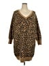 Old Navy Animal Print Brown Pullover Sweater Size 2X - photo 1