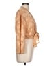 Japna 100% Polyester Tan Orange Long Sleeve Blouse Size L - photo 4