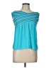 Ramy Brook 100% Polyester Teal Sleeveless Blouse Size L - photo 1
