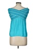 Ramy Brook 100% Polyester Teal Sleeveless Blouse Size L - photo 2