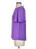 Ann Taylor 100% Polyester Purple Short Sleeve Blouse Size XXS - photo 5