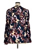 Ann Taylor 100% Polyester Blue Long Sleeve Blouse Size XL - photo 2