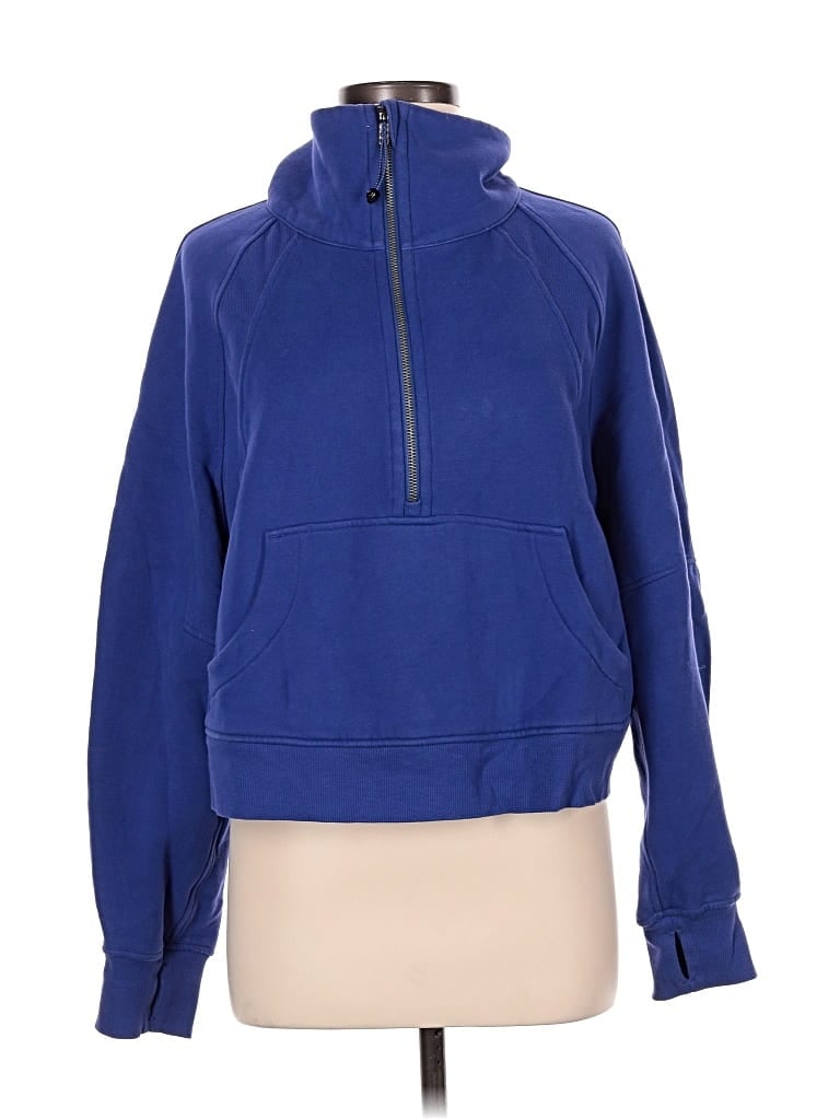 Pre-owned Lululemon Athletica Sweatshirt In Blue