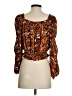 Buddy Love Brown 3/4 Sleeve Blouse Size S - photo 2