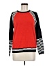 New York & Company 100% Acrylic Color Block Red Pullover Sweater Size M - photo 1