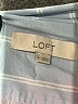 Ann Taylor LOFT Stripes Blue Long Sleeve Blouse Size M - photo 7
