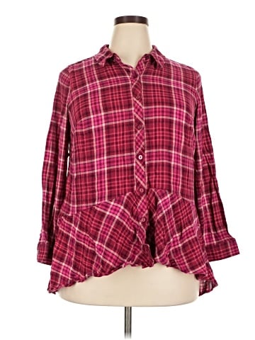 Isaac Mizrahi LIVE! 3/4 Sleeve Button-Down Shirt (view 1)