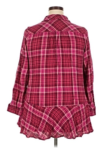 Isaac Mizrahi LIVE! 3/4 Sleeve Button-Down Shirt (view 2)