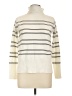 French Connection Stripes Ivory Turtleneck Sweater Size L - photo 1