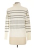 French Connection Stripes Ivory Turtleneck Sweater Size L - photo 2
