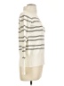 French Connection Stripes Ivory Turtleneck Sweater Size L - photo 4