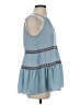 Cato 100% Polyester Blue Sleeveless Blouse Size S - photo 4