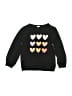 Unbranded Hearts Black Sweatshirt Size 5y - photo 1