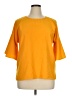 Ann Taylor 100% Polyester Yellow 3/4 Sleeve Top Size XL - photo 1