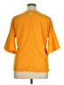 Ann Taylor 100% Polyester Yellow 3/4 Sleeve Top Size XL - photo 2