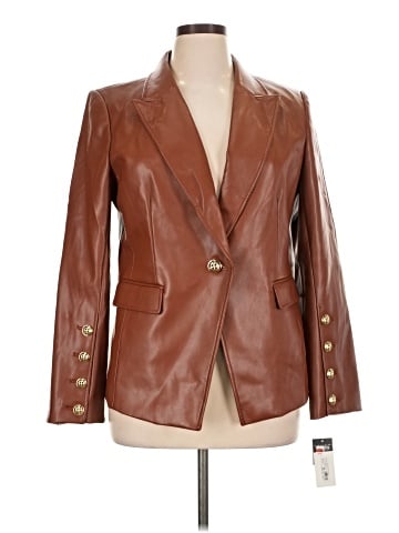 Tahari by ASL Faux Leather Jacket (view 1)