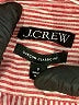 J.Crew 100% Linen Stripes Red Long Sleeve Button-Down Shirt Size 0 - photo 7