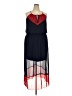 En Focus Studio 100% Polyester Color Block Blue Cocktail Dress Size 20 - photo 1