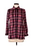 Eden & Olivia 100% Polyester Plaid Red Long Sleeve Blouse Size S - photo 1