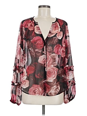 White House Black Market Long Sleeve Blouse (view 1)