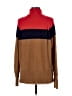 J.Crew Color Block Brown Turtleneck Sweater Size M - photo 2