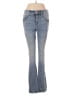 Express Hearts Blue Jeans Size 6 - photo 1