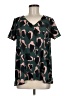 Buddy Love 100% Polyester Green Short Sleeve Blouse Size M - photo 1
