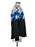 Calvin Klein 100% Polyester Print Blue Long Sleeve Blouse Size XS - photo 4