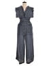 Max Studio 100% Polyester Tweed Blue Jumpsuit Size XL - photo 1