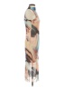 Steve Madden Graphic Brown Tan Cocktail Dress Size XS - photo 4