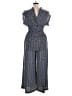 Max Studio 100% Polyester Tweed Blue Jumpsuit Size XL - photo 2