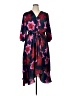 Sam Edelman 100% Polyester Print Purple Casual Dress Size 1X - photo 1