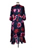 Sam Edelman 100% Polyester Print Purple Casual Dress Size 1X - photo 2