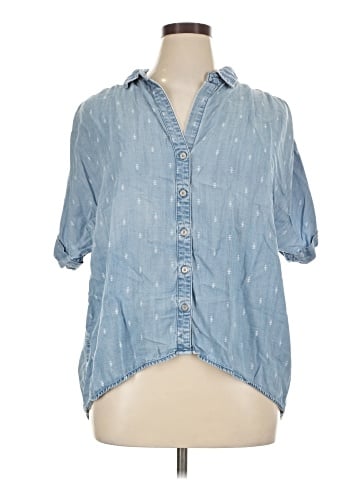 Cloth & Stone x Anthropologie Short Sleeve Button-Down Shirt (view 1)
