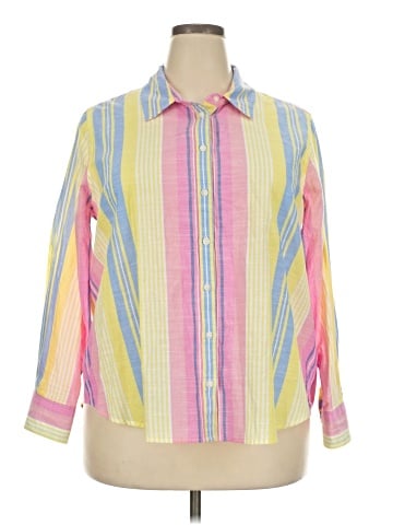 Lane Bryant Long Sleeve Button-Down Shirt (view 1)