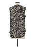 Vince Camuto 100% Polyester Animal Print Ivory Sleeveless Blouse Size M - photo 2