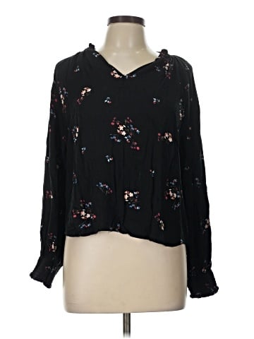 a.n.a. A New Approach Long Sleeve Blouse (view 1)