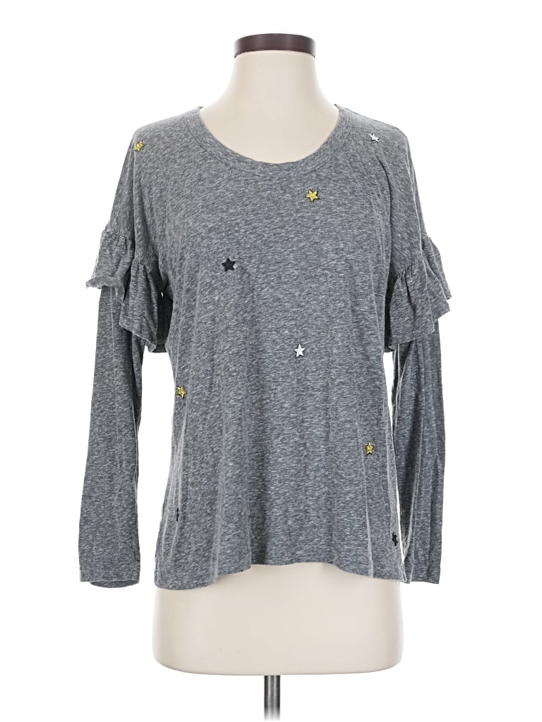 Pre-owned Sundry 3/4 Sleeve T-shirt In Gray