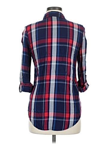 Stoosh 3/4 Sleeve Button-Down Shirt (view 2)