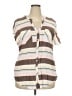 Torrid 100% Rayon Stripes Multi Color Brown Short Sleeve Blouse Size 2X Plus (2) - photo 1