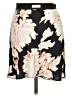 Babaton 100% Polyester Floral Black Casual Skirt Size 10 - photo 2