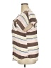 Torrid 100% Rayon Stripes Multi Color Brown Short Sleeve Blouse Size 2X Plus (2) - photo 5