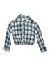 Zara Plaid Blue Long Sleeve Blouse Size 9 - 10 - photo 1