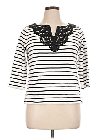 Croft & Barrow 3/4 Sleeve T-Shirt (view 1)