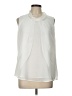 Calvin Klein 100% Polyester Ivory Sleeveless Blouse Size L - photo 1