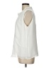 Calvin Klein 100% Polyester Ivory Sleeveless Blouse Size L - photo 5